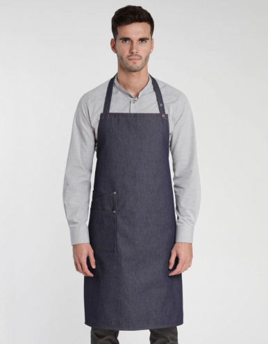 Latzschürze Nucciano Jeans 90 x 75 cm - denim